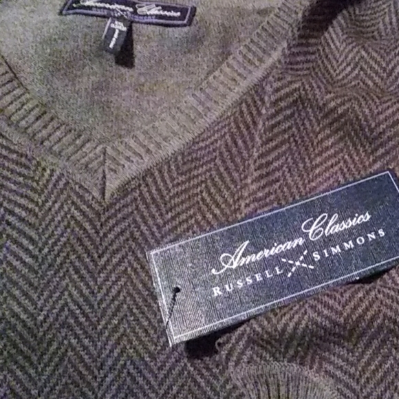 American Classics Black/Gray Pullover Vest - Picture 1 of 8